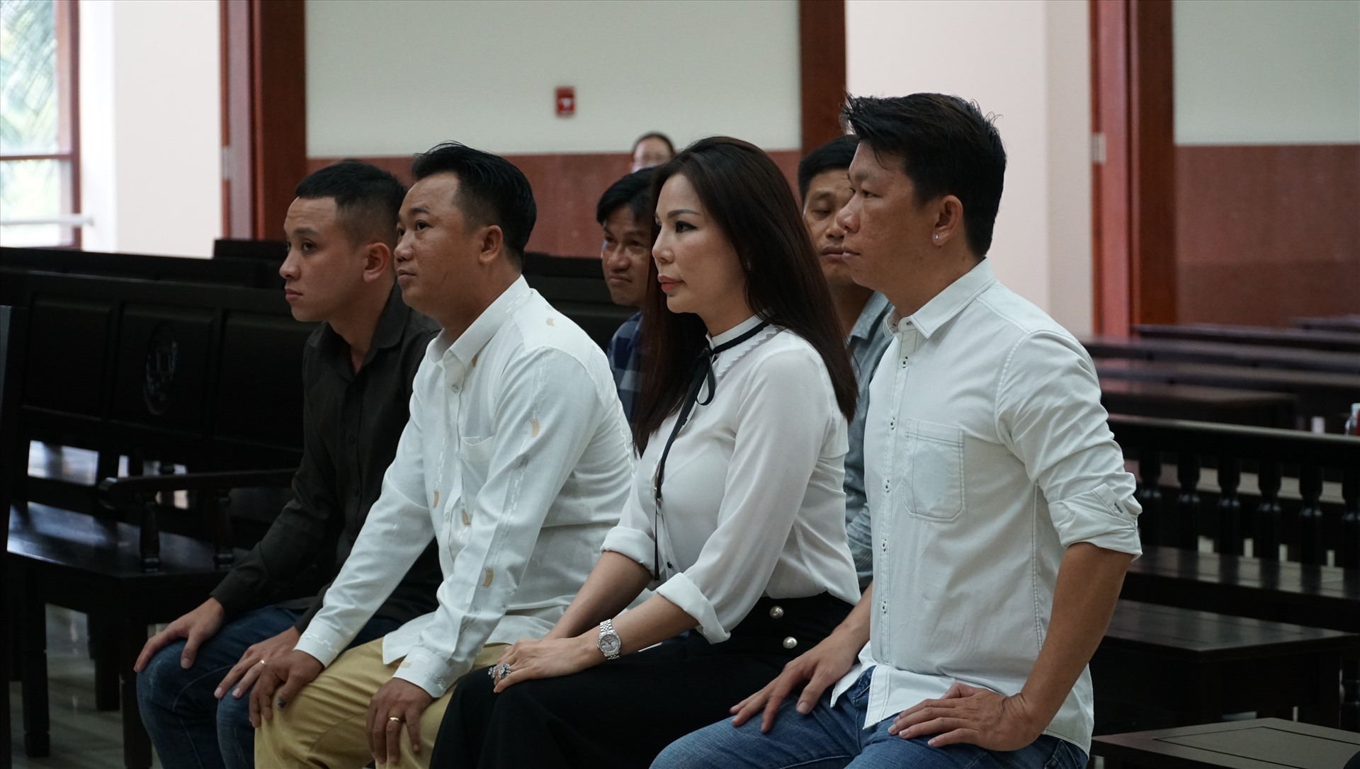 Bà Vũ Thụy Hồng Ngọc xuất hiện tại tòa. Ảnh: Anh Tú