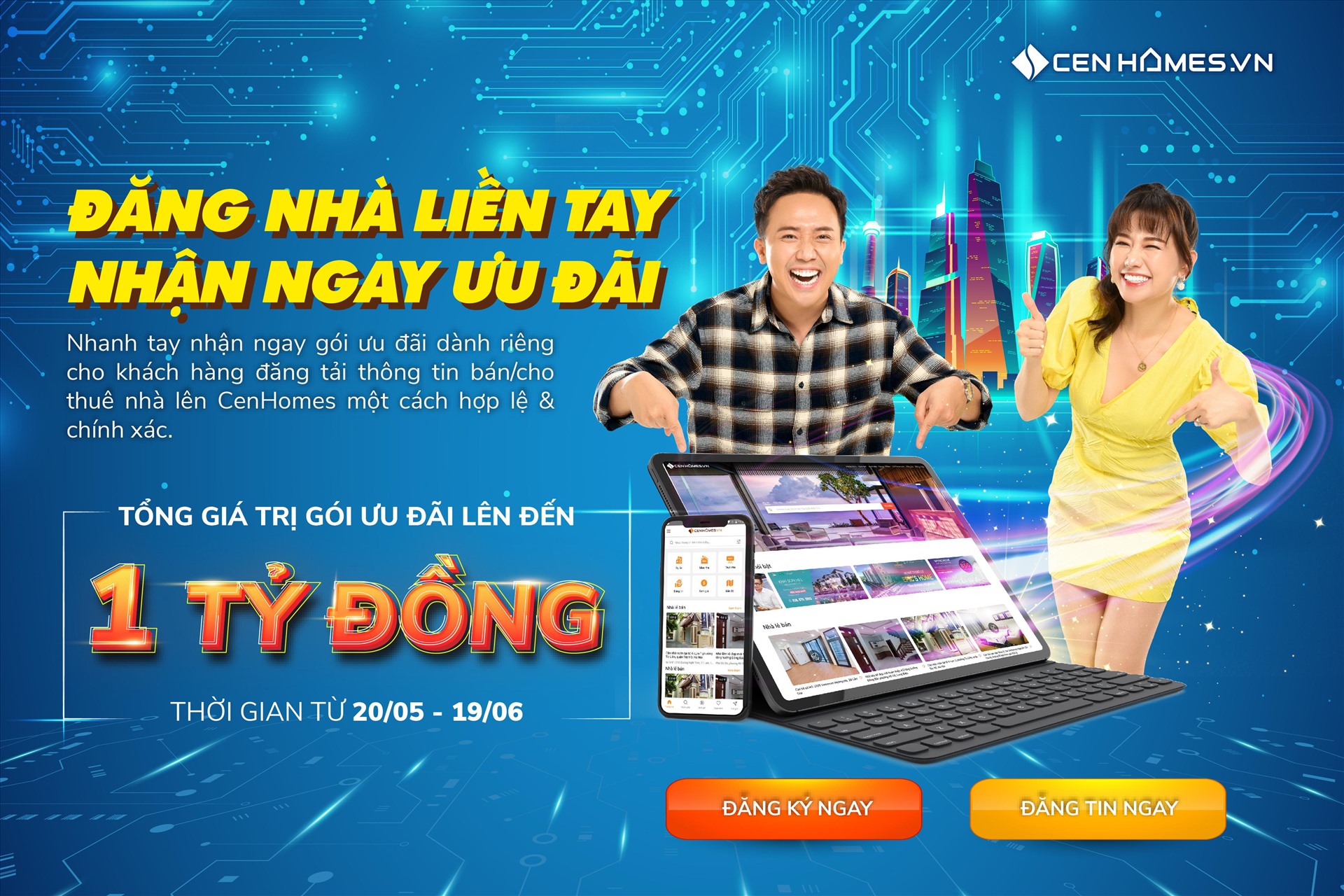 CenHomes đang đưa ra gói ưu đãi hấp dẫn lên đến 1 tỉ đồng