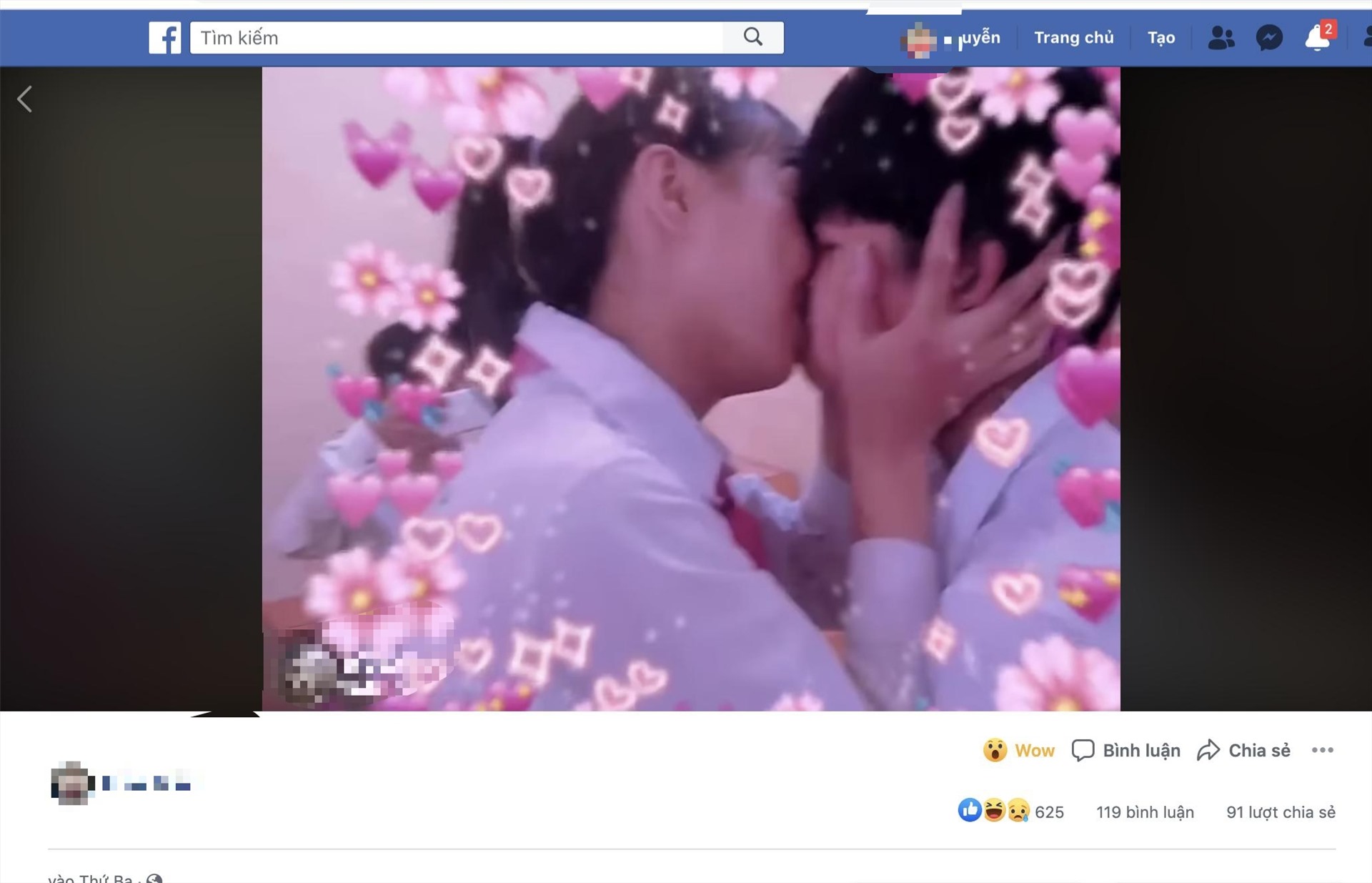 Clip được chia sẻ trên mạng xã hội.