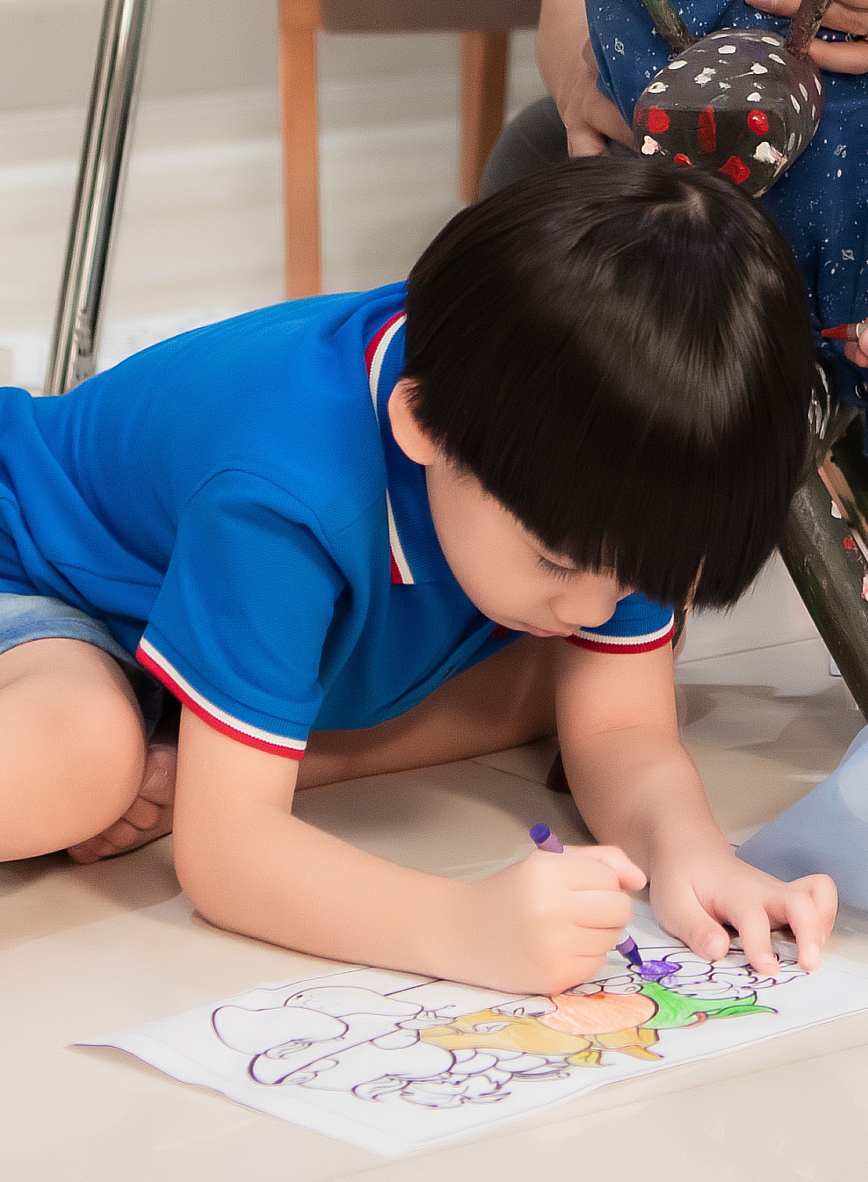 Nhờ sự chăm sóc của gia đình, con trai của
