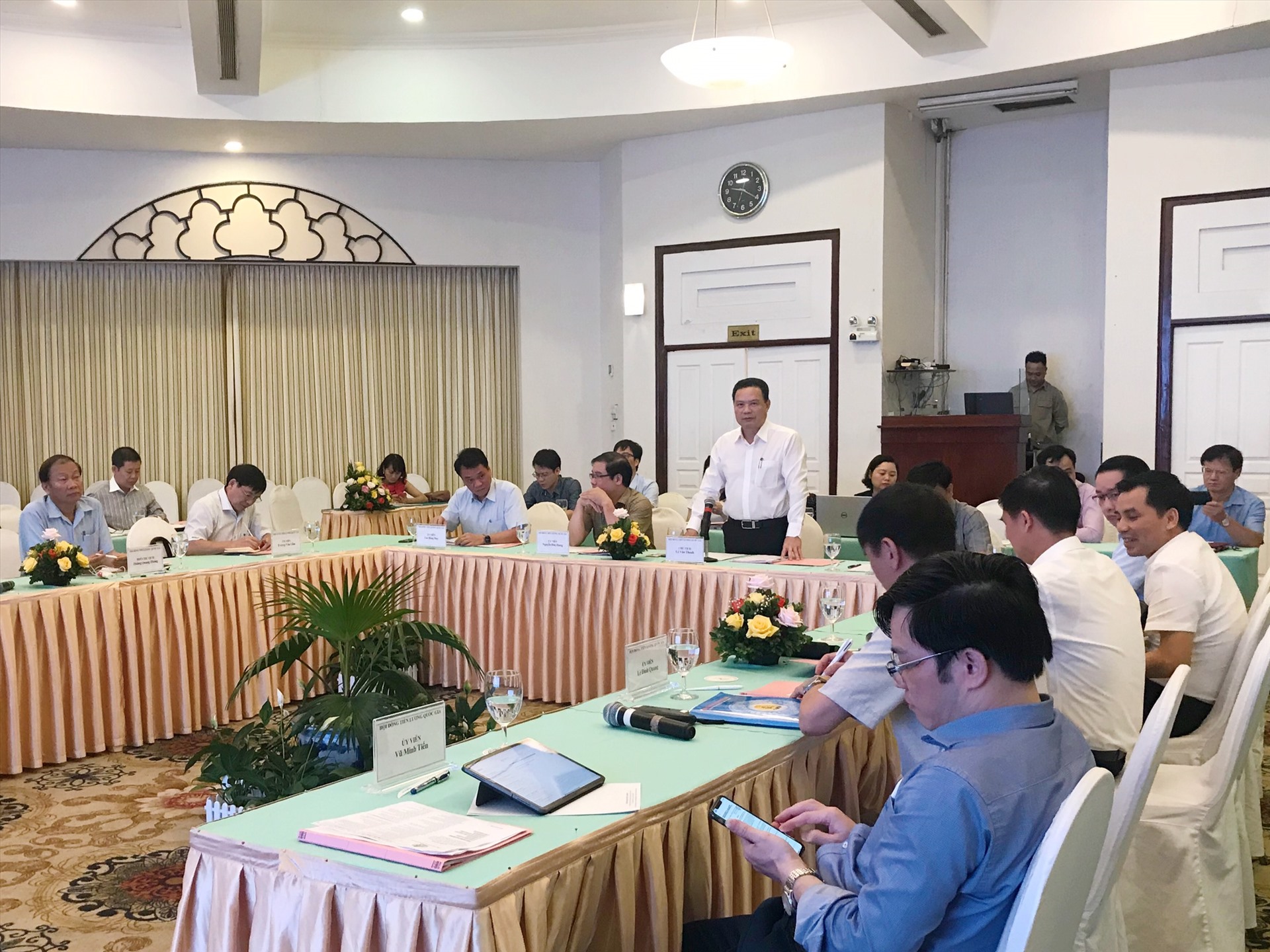 Toàn cảnh Phiên họp thứ nhất Hội đồng Tiền lương Quốc gia. Ảnh: N.L.