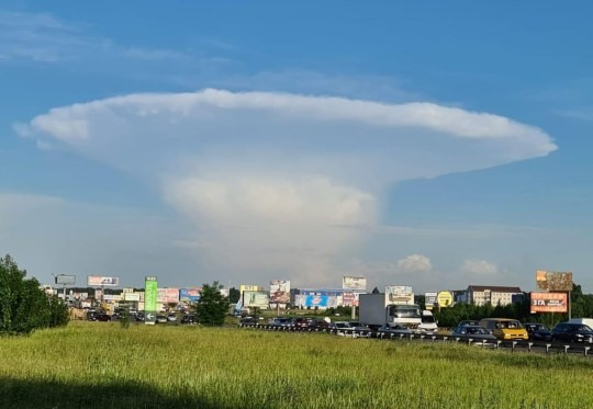 Mây vũ tích đã từng xuất hiện tại một số nơi ở Ukraina. Ảnh: CEN