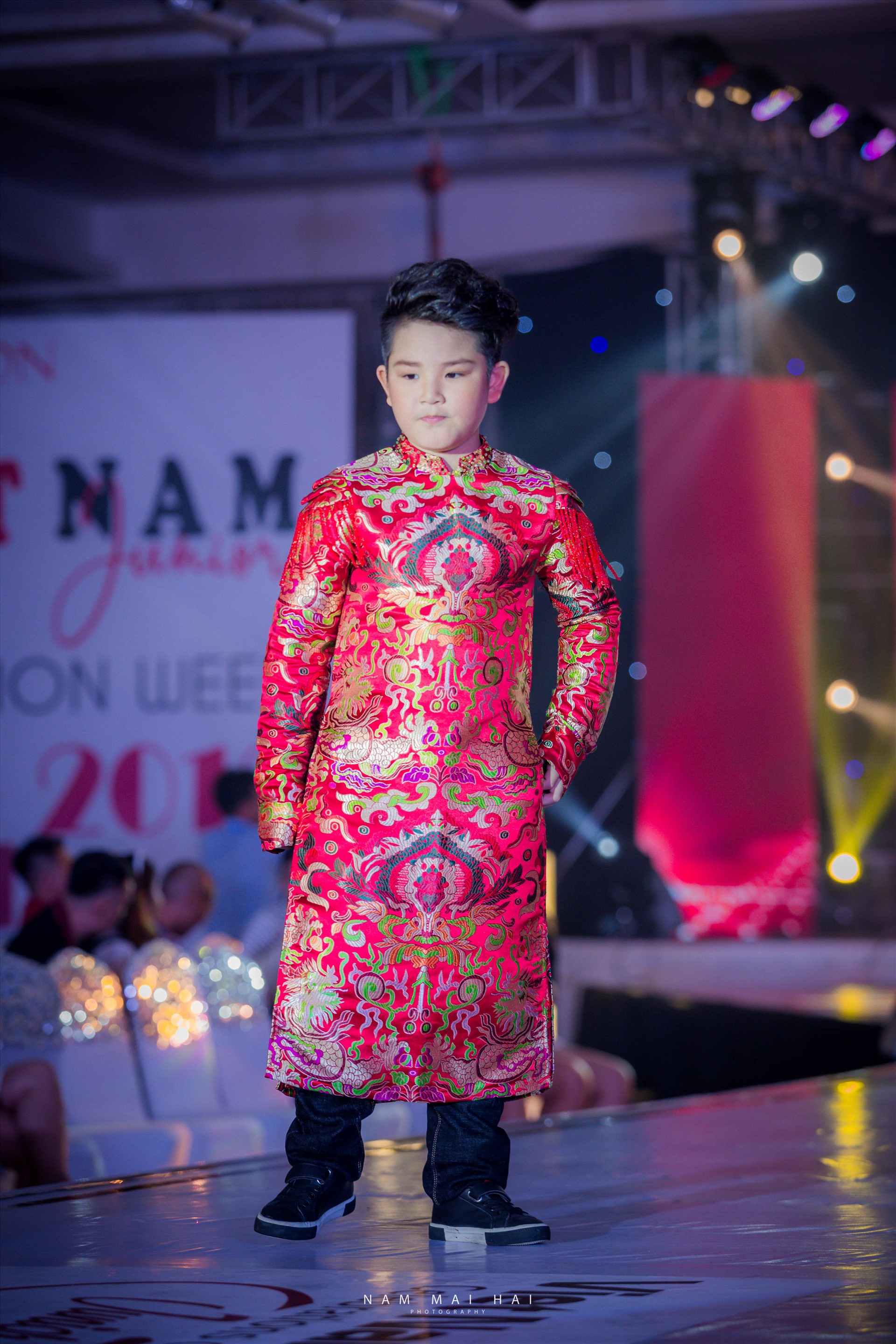 Phú Thái tự tin trình diễn thời trang khi đã có thâm niên nhiều năm tham gia catwalk. Ảnh: Nhân vật cung cấp.