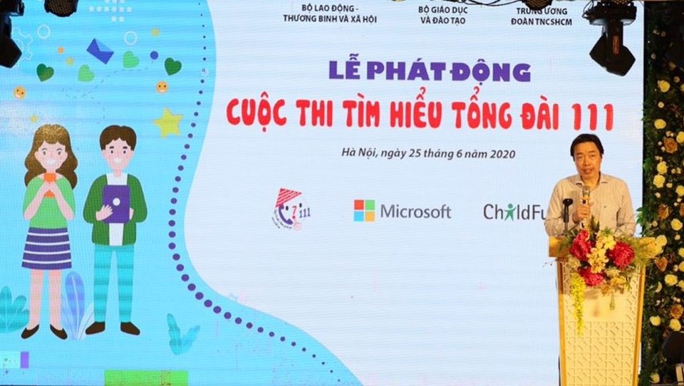 Ông Đặng Hoa Nam - Cục trưởng Cục Trẻ em tại Lễ Phát động cuộc thi. Ảnh Anh Thư. Ông Đặng Hoa Nam - Cục trưởng Cục Trẻ em tại Lễ Phát động cuộc thi. Ảnh Anh Thư.