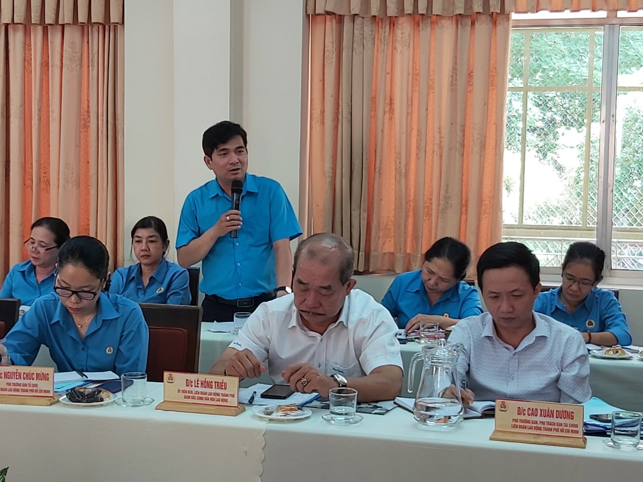 Ông Nguyễn Trọng Nghĩa, Chủ tịch LĐLĐ TPHCM, cho rằng cần có cơ chế đặc thù với hoạt động của Nhà văn hóa Lao động. Ảnh Nam Dương