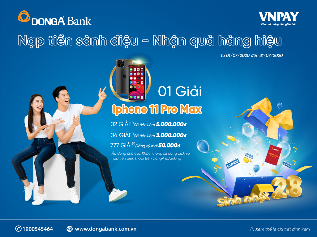 Chương trình khuyến mãi “Nạp tiền sành điệu – Nhận quà hàng hiệu”.