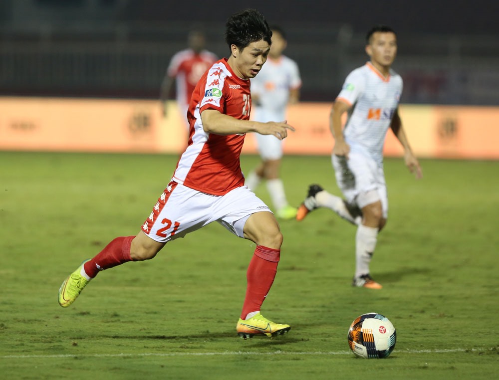 Công Phượng, Quang Hải...là những ngôi sao đáng xem của V.League gây được ấn tượng với AFC. Ảnh: