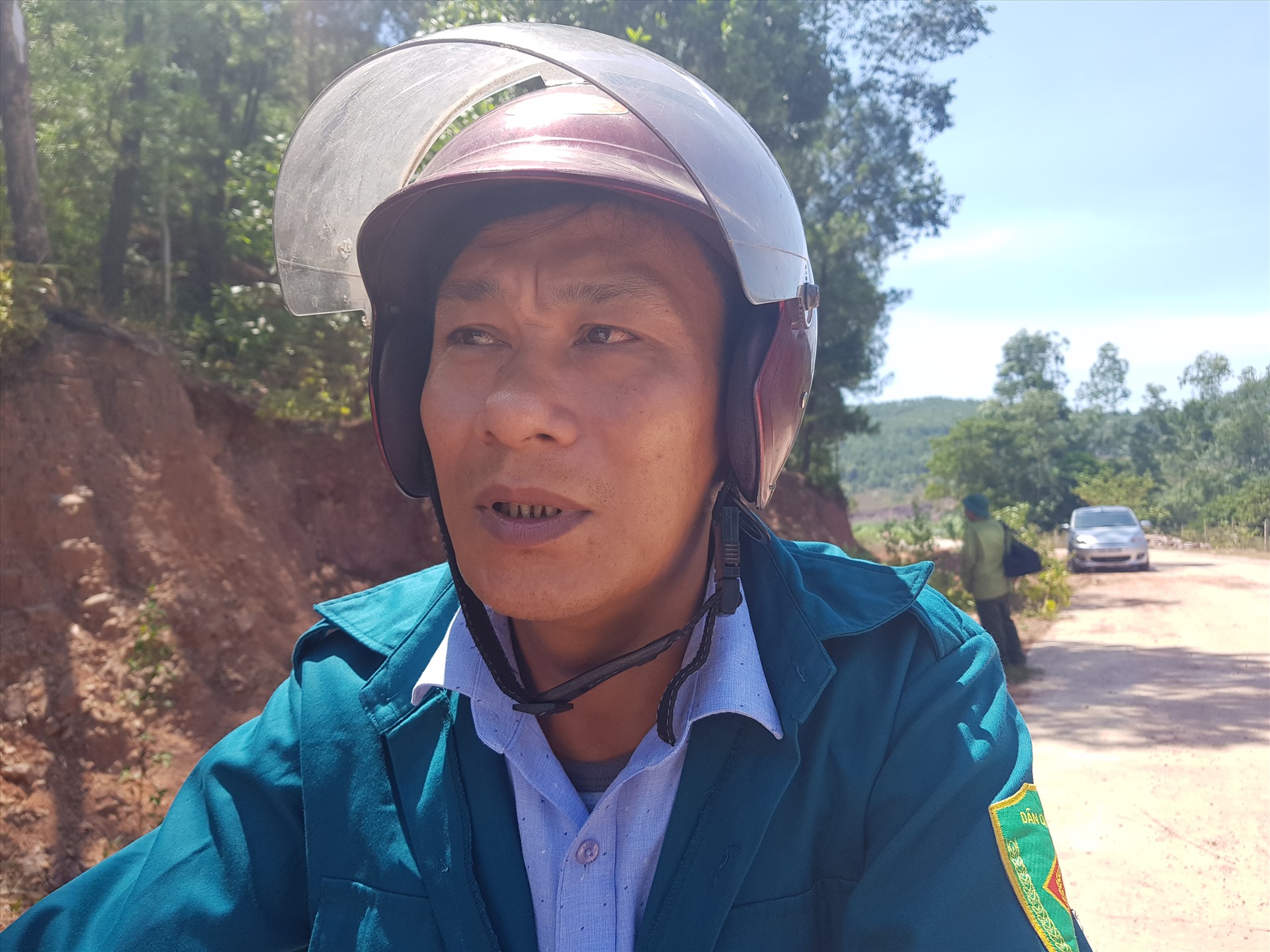 Ông Nguyễn Đông Hà - Chỉ huy trưởng quân sự xã Diễn An. Ảnh: Q.Đại