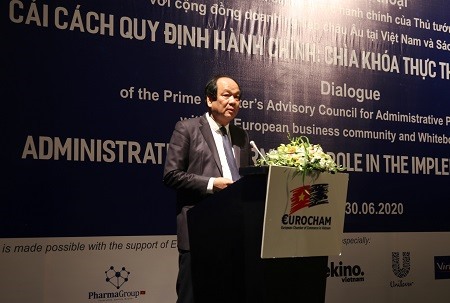 Bộ trưởng, Chủ nhiệm Văn phòng Chính phủ Mai Tiến Dũng phát biểu tại hội nghị - Ảnh: VGP/Hoàng Anh