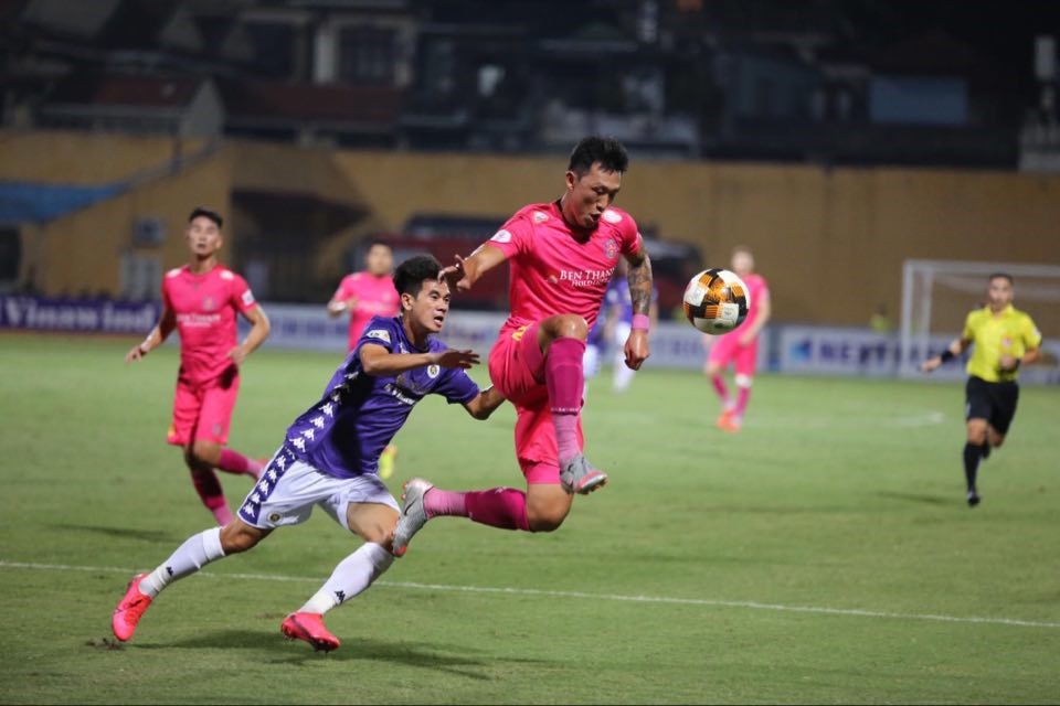Sài Gòn chơi phòng ngự phản công khá ấn tượng. Ảnh: Hoài Thu