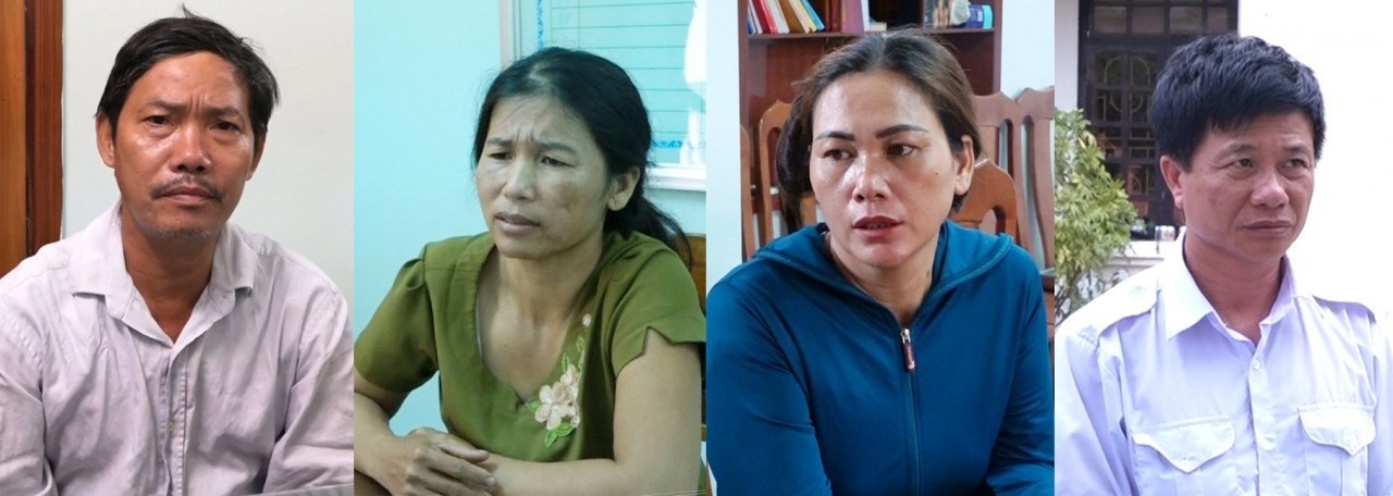 Các đối tượng bị khởi tố. Ảnh: Công an QB