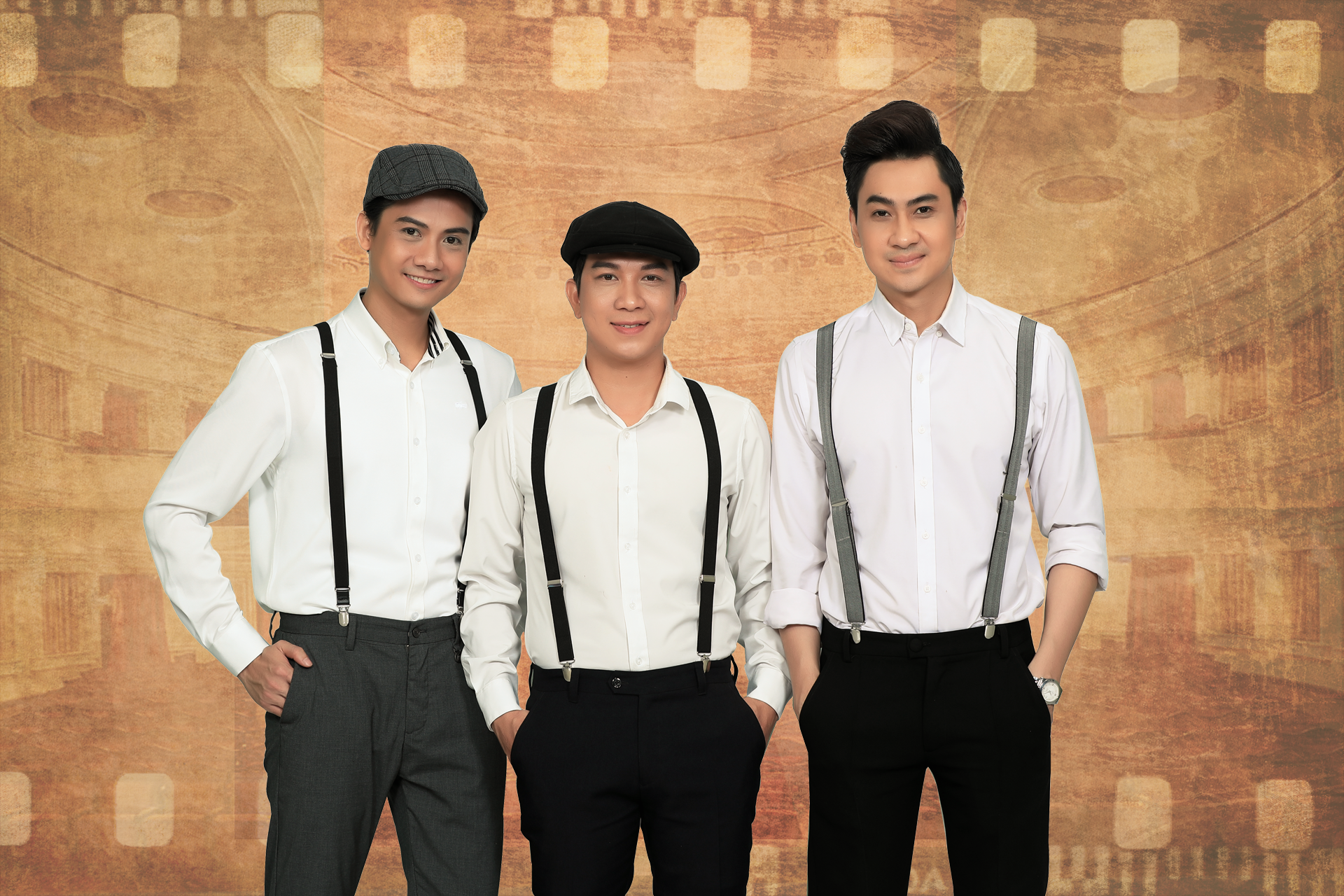 Bảo Lâm, Châu Ngọc Hiếu, Tùng Lâm là các thí sinh nam. Ảnh: CTCC