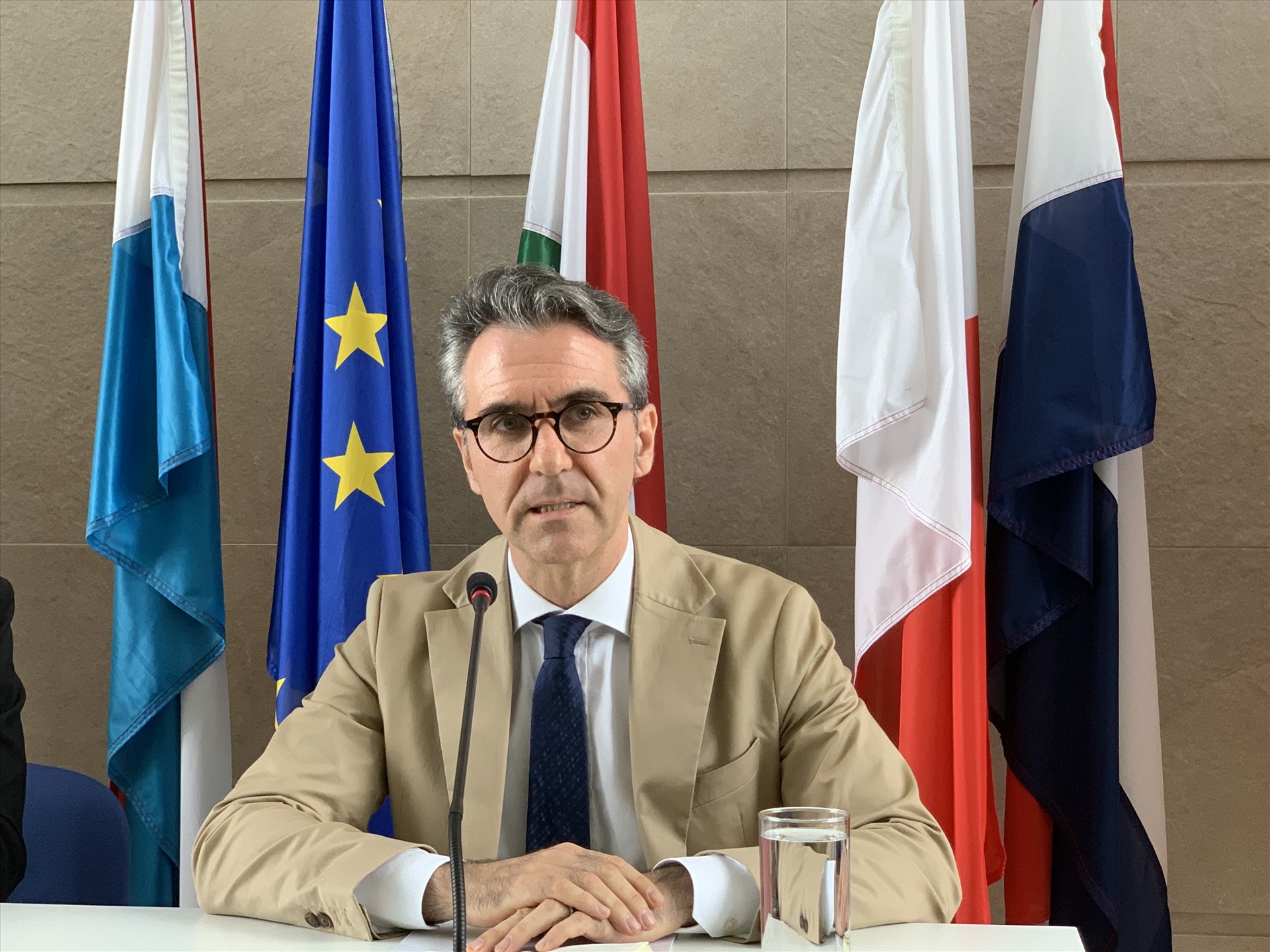 Đại sứ EU tại Việt Nam Giorgio Aliberti. Ảnh: VÂN ANH