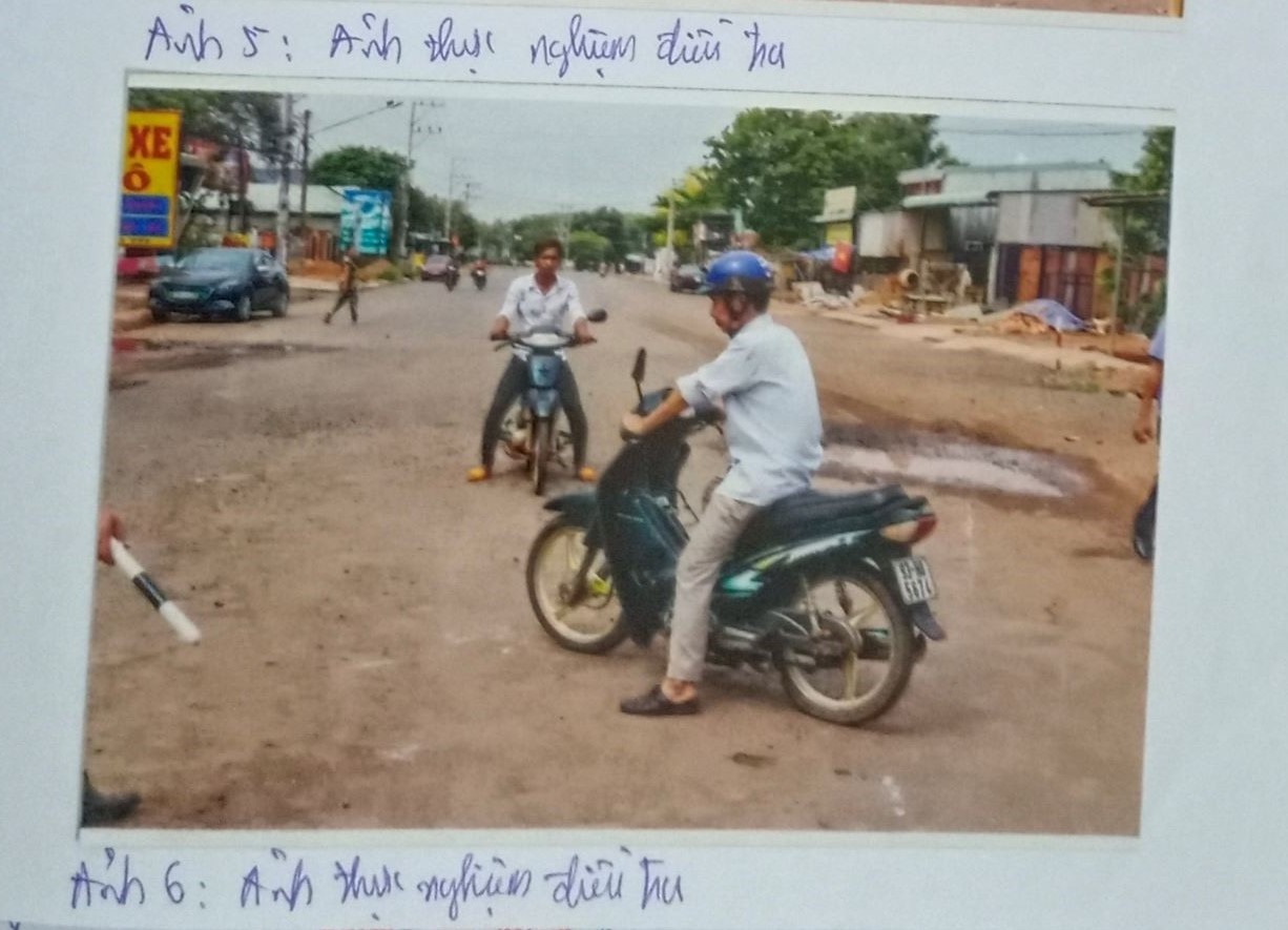 Ảnh thực nghiệm hiện trường chụp từ hồ sơ vụ án. Ảnh: Đình Trọng