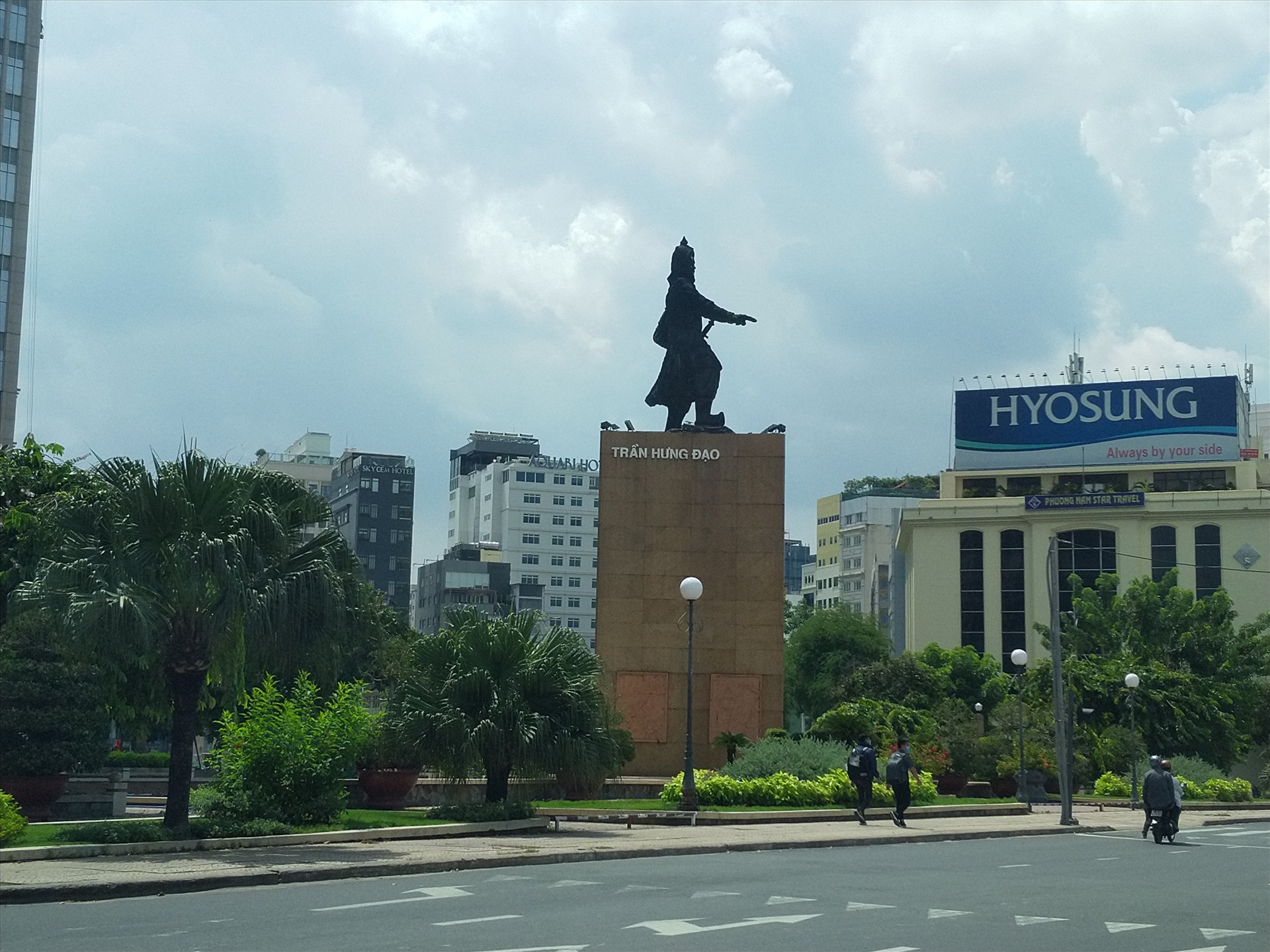 Tượng đài Trần Hưng Đạo (quận 1 TP.HCM) ông Kỳ từng trùng tu cách đây gần 30 năm. Ảnh: K.Q