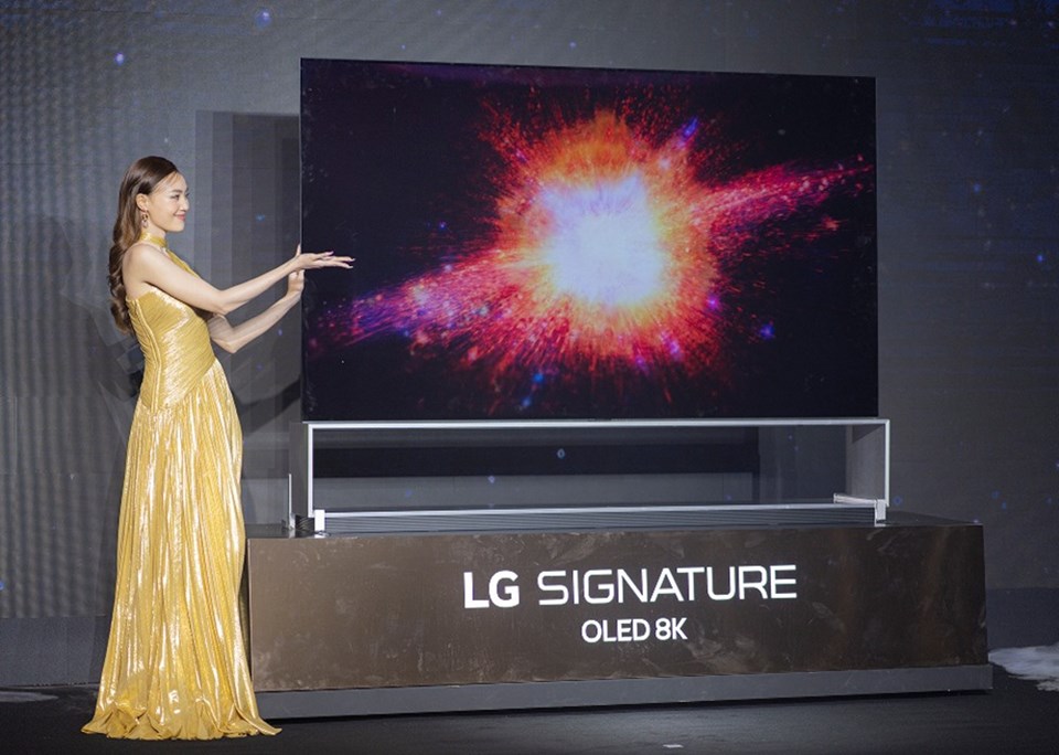 Diễn viên Ninh Dương Ngọc Lan là gương mặt đại diện của LG TV Signature OLED 8K. Ảnh: Thái Bình. Diễn viên Ninh Dương Ngọc Lan là gương mặt đại diện của LG TV Signature OLED 8K. Ảnh: Thái Bình.
