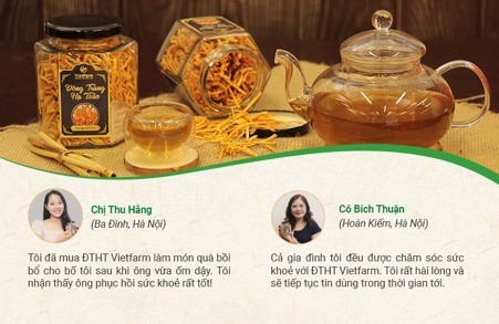 Đông trùng hạ thảo Vietfarm nhận được những phản hồi tích cực từ phía người tiêu dùng.
