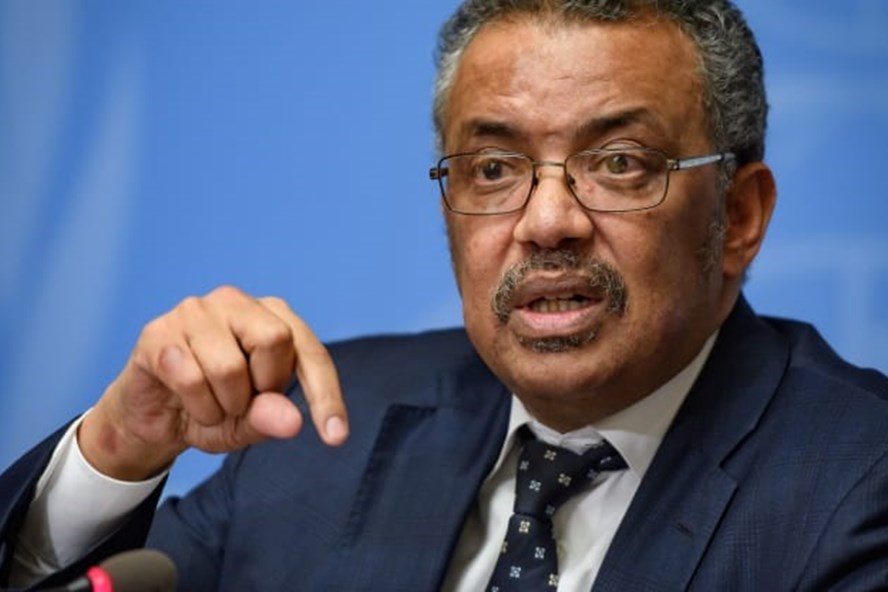 Tổng Giám đốc WHo Tedros Adhanom Ghebreyesus. Ảnh: AFP.