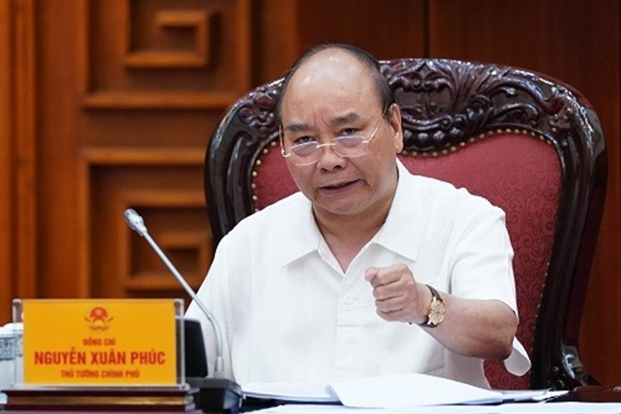 Thủ tướng Chính phủ Nguyễn Xuân Phúc yêu cầu tăng cường thanh tra, phòng chống tham nhũng và giải quyết khiếu nại tố cáo. Ảnh VGP