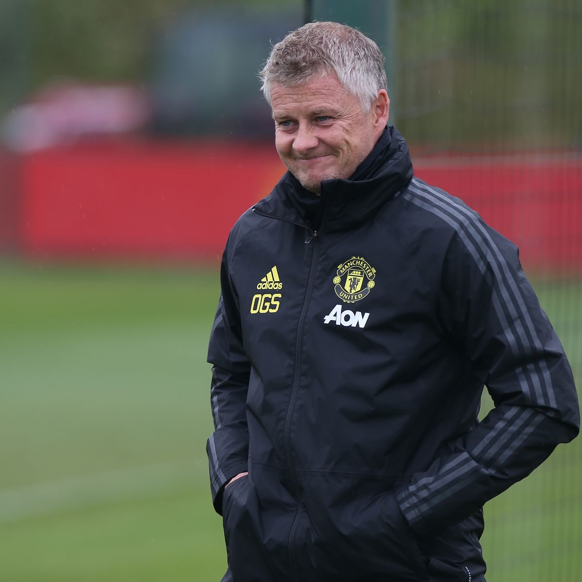 Nụ cười của Ole. Ảnh: Manchester Evening News.