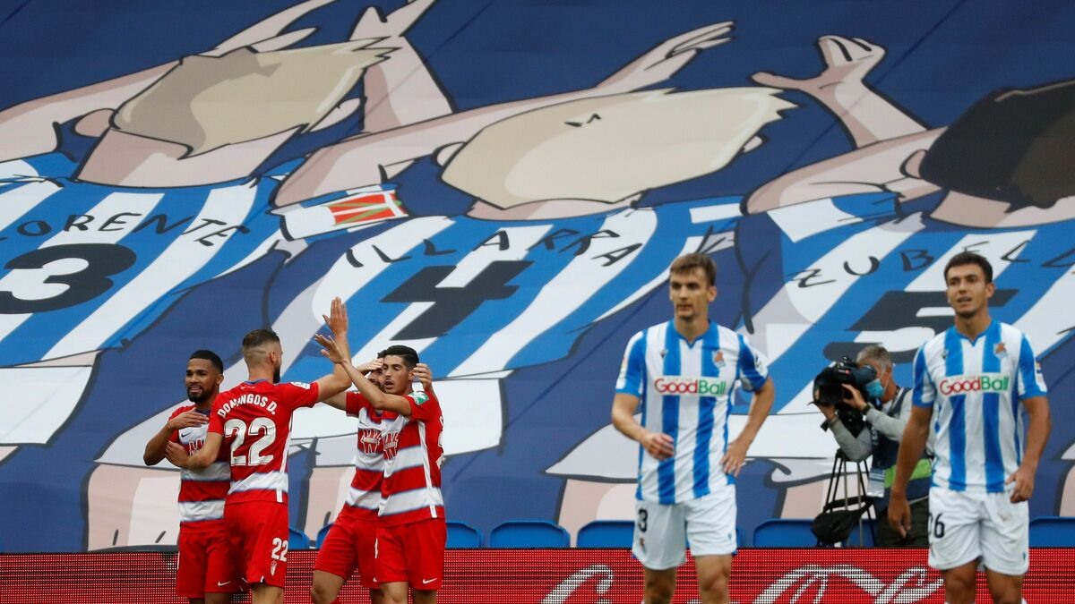 Granada vừa thắng thuyết phục trước Real Sociedad. Ảnh: Getty.