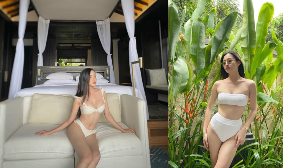 Hai nàng hậu nóng bỏng với bikini. Ảnh: NSCC Hai nàng hậu nóng bỏng với bikini. Ảnh: NSCC