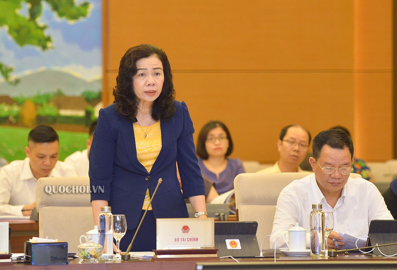Thứ trưởng Bộ Tài chính Vũ Thị Mai. Ảnh Quochoi.vn