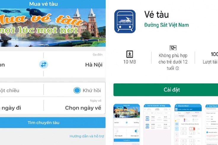 Hôm nay (15.7), áp dụng mua vé tàu và thanh toán trực tuyến trên App Hôm nay (15.7), áp dụng mua vé tàu và thanh toán trực tuyến trên App