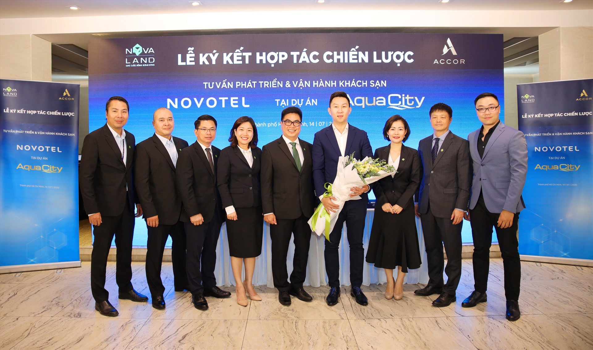 Lễ ký kết hợp tác chiến lược đánh dấu mốc quan trọng trong mục tiêu mang đến trải nghiệm sống đa sắc màu cho cư dân Aqua City và khu vực