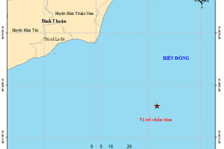 Động đất ngoài khơi biển Bình Thuận là dấu hiệu mới cần theo dõi dong dat ngoai khoi bien binh thuan la dau hieu moi can theo doi
