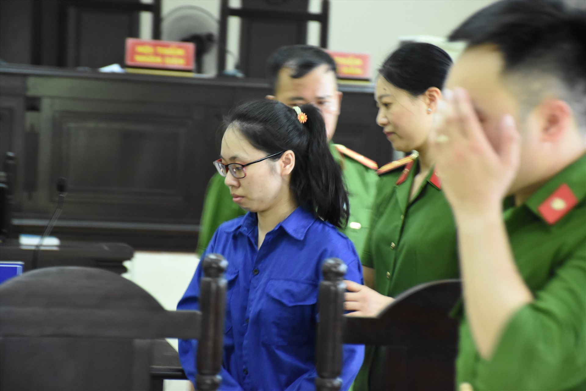 Trước khi tòa tuyên án, bị cáo Lại Thị Kiều Trang mong muốn nhận được sự khoan hồng của pháp luật. Ảnh ĐL