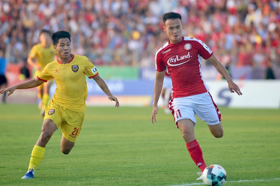 TP.HCM không thể thay đổi cục diện trận đấu trong hiệp 2. Ảnh HCM FC