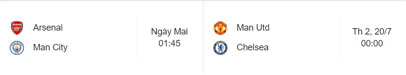 Lịch thi đấu FA Cup.