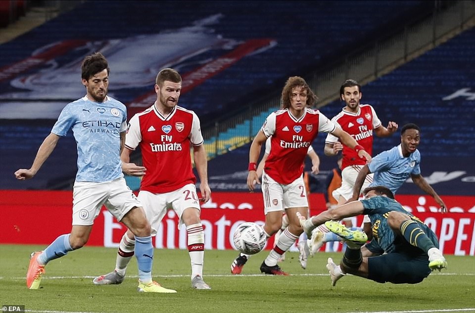Hàng thủ Arsenal đã chơi tốt. Ảnh: Getty