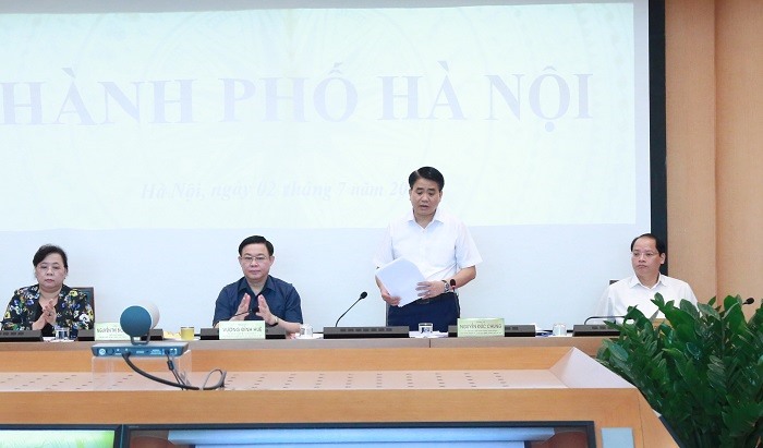 Chủ tịch UBND TP.Hà Nội Nguyễn Đức Chung. Ảnh Công Thọ