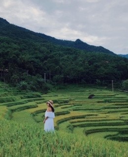 Khung cảnh Pù Luông xanh mát mắt khiến tâm hồn dễ chịu (Ảnh: @wecheckinvn)
