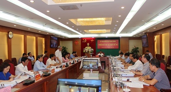 Kỳ họp 46 của Ủy ban Kiểm tra Trung ương. Ảnh UBKTTW