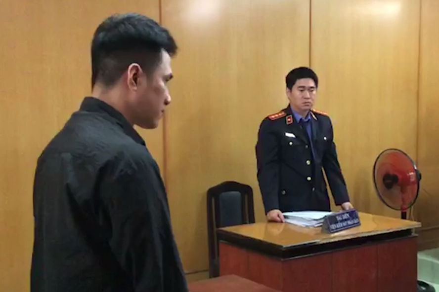 Bị cáo Trương Tín tại tòa. Ảnh: Anh Tú