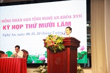 HĐND tỉnh Nghệ An biểu quyết thông qua 22 Nghị quyết