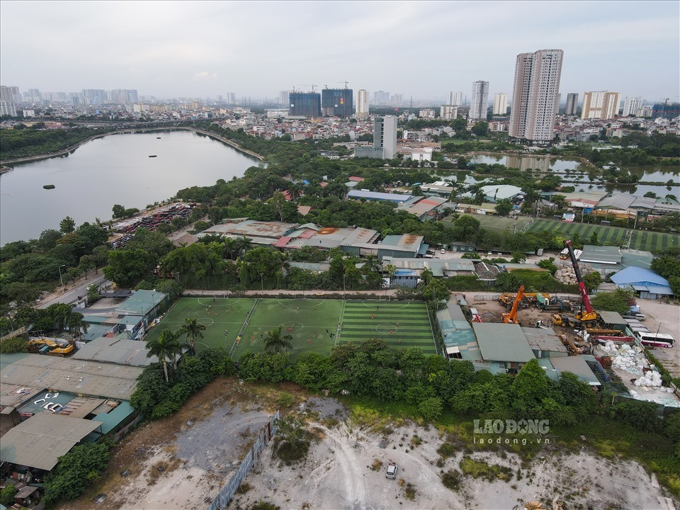 Ồ ạt xây dựng công trình trái phép trên địa bàn phường Hoàng Liệt (Hoàng Mai - Hà Nội). Ảnh: Phan Anh