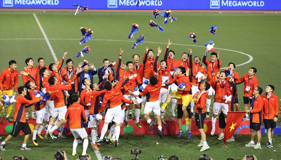 U22 Việt Nam đang là đương kim vô địch SEA Games. Ảnh: D.P