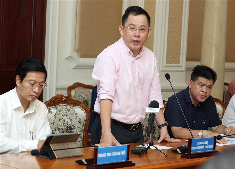 Ông Nguyễn Thế Minh - Trưởng ban Quản lý đầu tư xây dựng Khu đô thị mới Thủ Thiêm