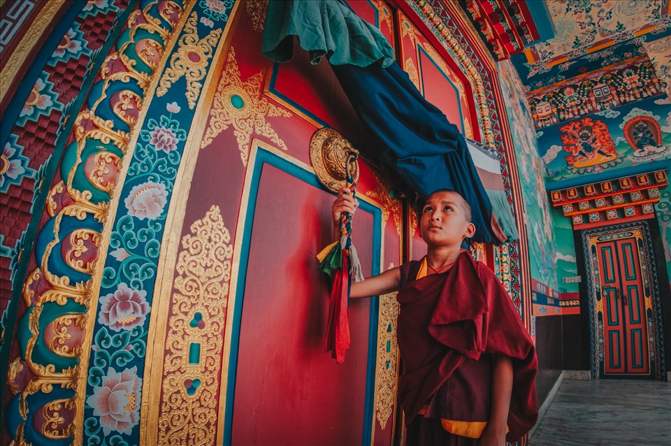 Tu viện Matepani Gumba có những nét kiến trúc độc đáo.
