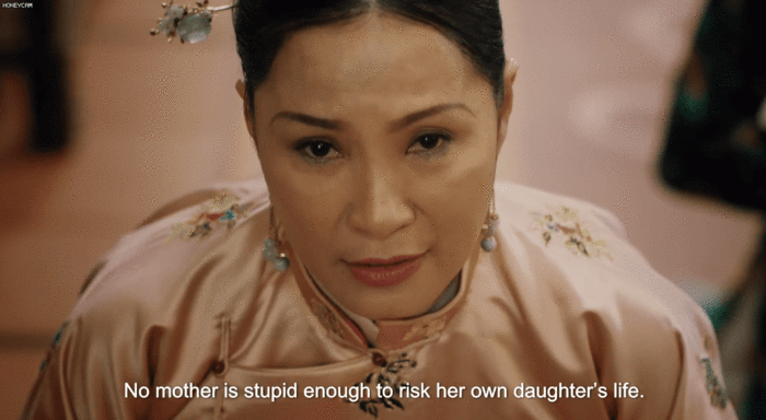Hồng Đào trong vai Hiệu Nguyệt của Phượng Khấu. Ảnh: Cắt từ clip.
