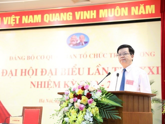 Ông Mai Văn Chính đắc cử Bí thư Đảng ủy cơ quan Ban Tổ chức Trung ương khóa mới. Ảnh Ngọc Anh