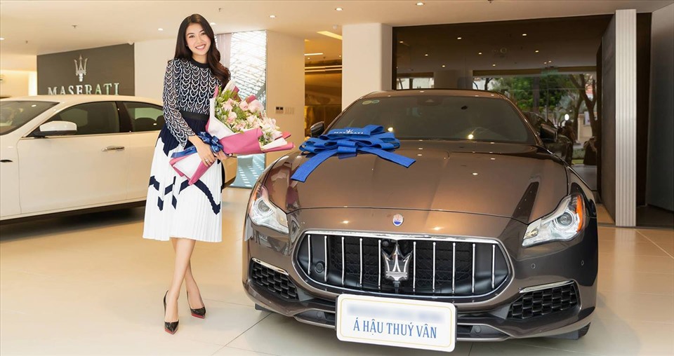 Maserati Quattroporte Granlusso giá gần 8 tỉ của Thúy Vân. Ảnh: NSCC
