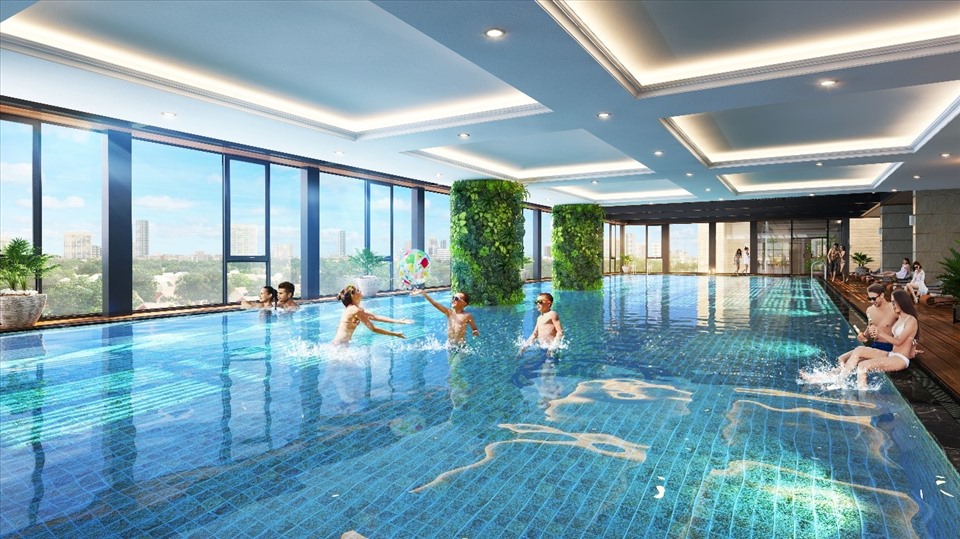 Bể bơi bốn mùa với chiều dài hơn 50m – đạt tiêu chuẩn thi đấu Olympic
