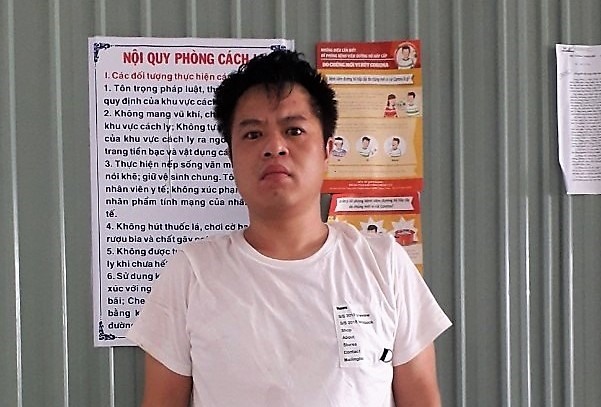 Đối tượng nhập cảnh trái phép bị đưa về khu cách ly tập trung ở TP Hà Tiên. Ảnh: N.V