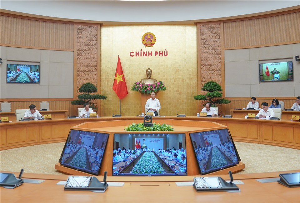 Toàn cảnh buổi làm việc. Ảnh VGP