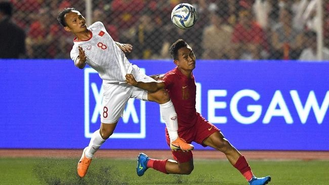 Đến chung kết môn bóng đá nam SEA Games 2019, U22 Indonesia tiếp tục thua U22 Việt Nam 0-3. Ảnh: Antara.